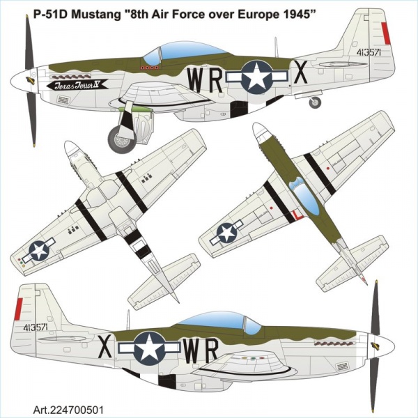 NORTH AMERICAN P-51D MUSTANG "Texas Terror IV" of 8th Air Force Europe in 1945<br /><a href='images/pictures/ETH_Arsenal/1355412309-7032.jpg' target='_blank'>Full size image</a>